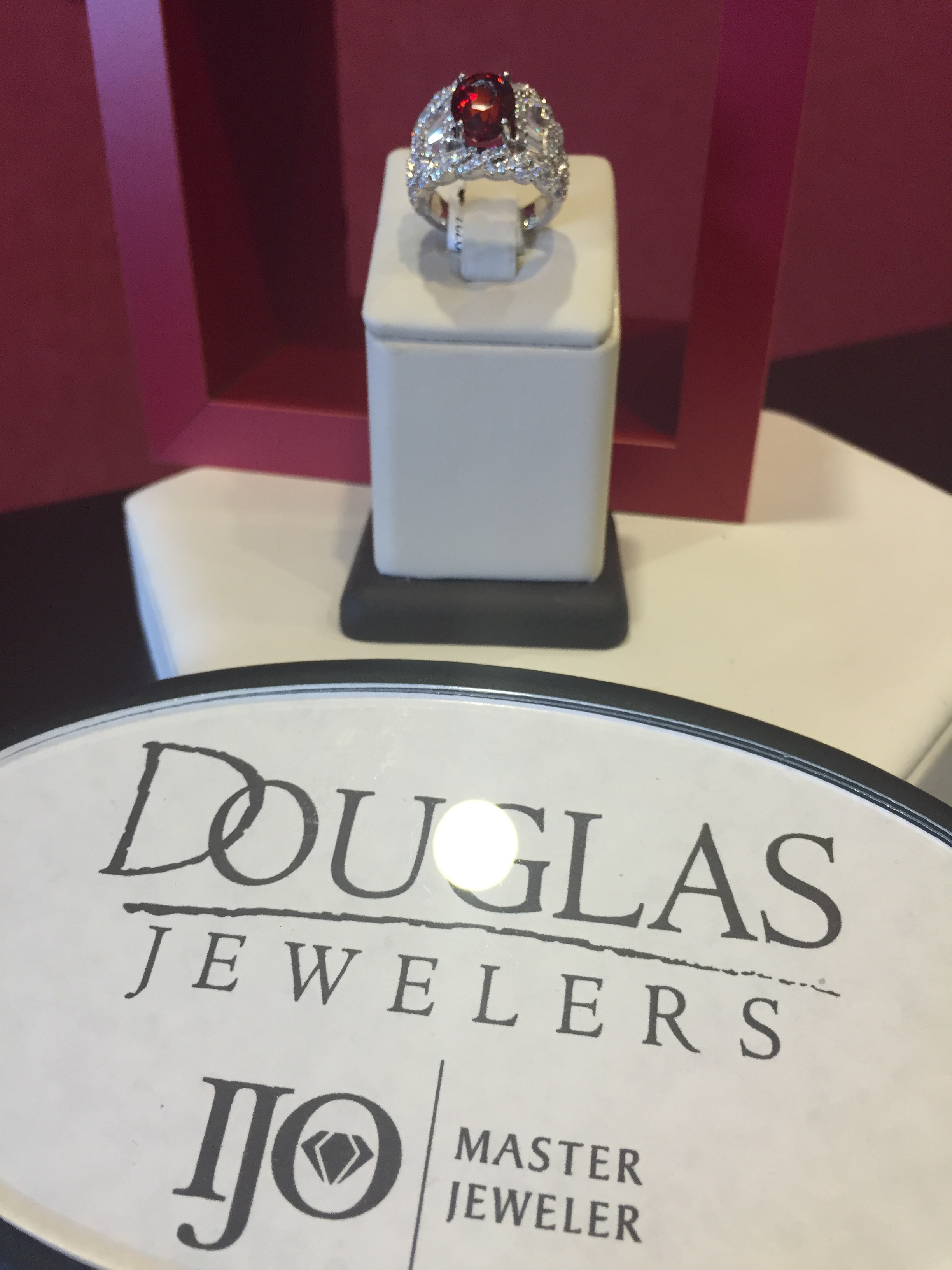 Douglas Customs - Garnet_ring.JPG - brand name designer jewelry in Conroe, Texas